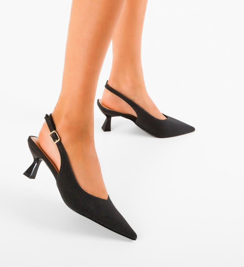 Pantofi Bonnay Negri Eleganți pentru Ocazii Speciale - imagine 3
