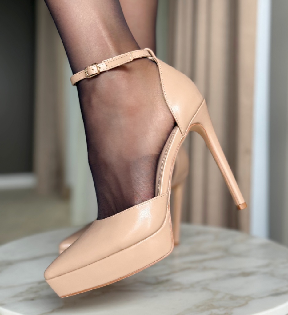 Pantofi cu Toc Vera Bej | Eleganță și Stil