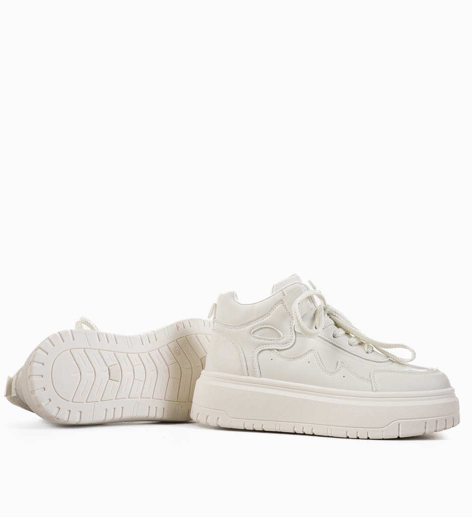 Sneakersi Dama Traskom Albi - Confort Stil - imagine 7