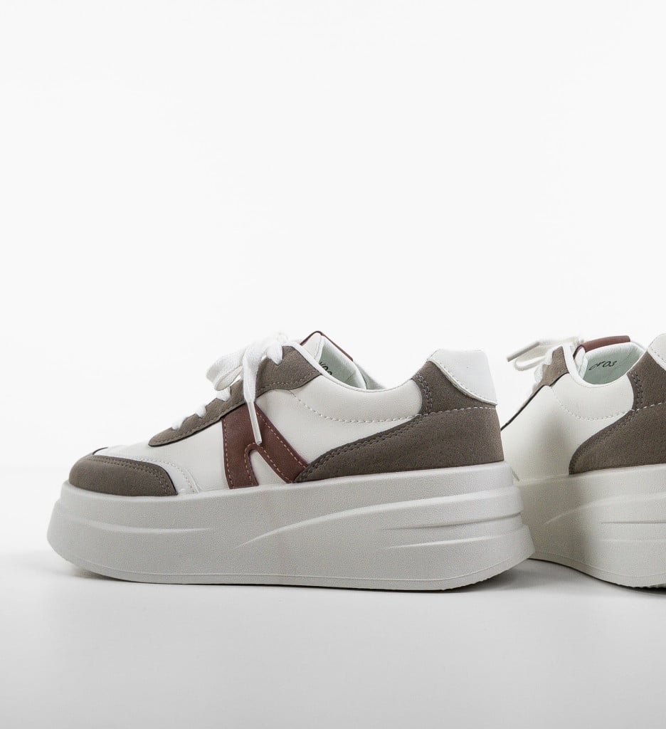 Sneakers Dama Passya Albi | Confort & Stil Modern - imagine 10