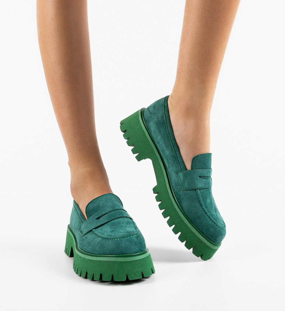 Pantofi Casual Stein Verzi | Confort Zilnic - imagine 3