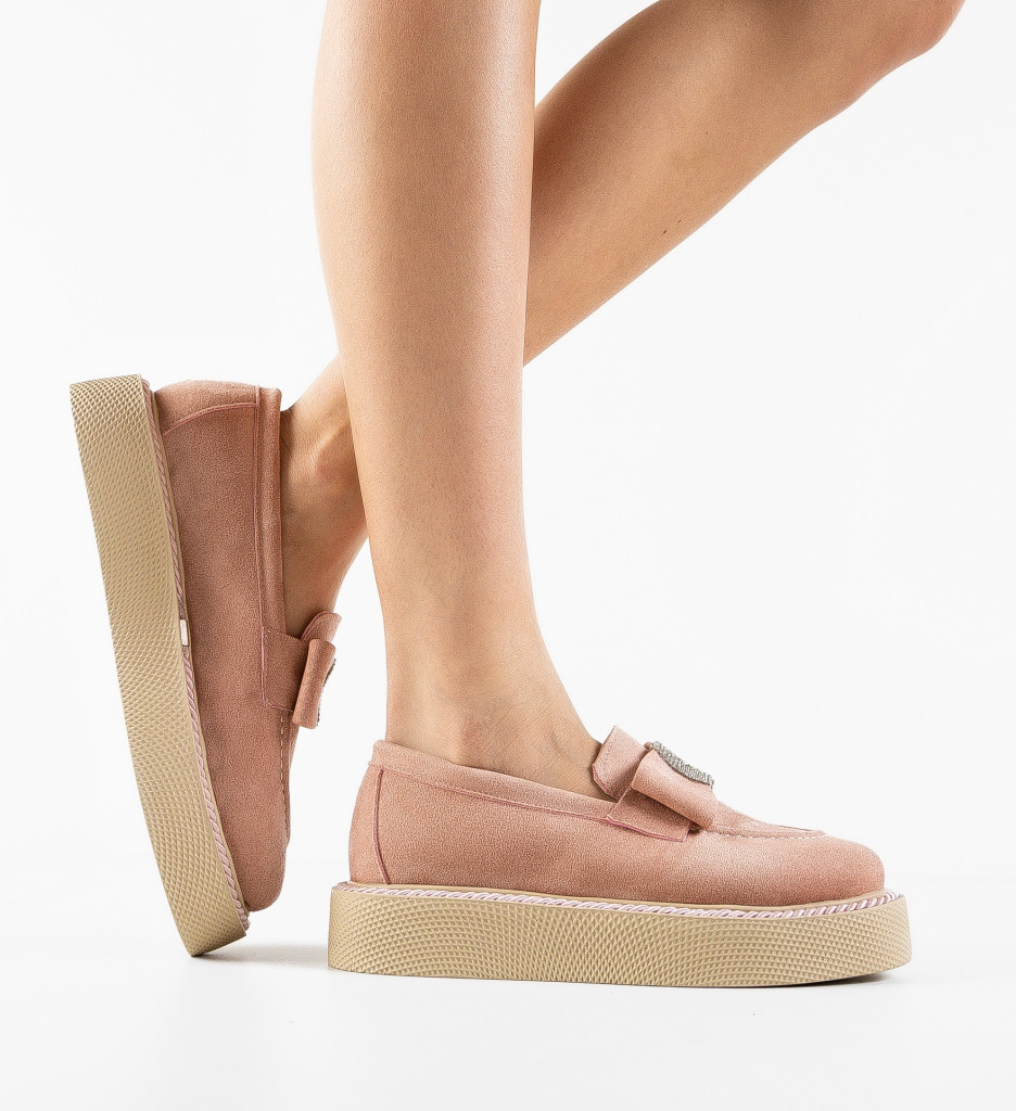 Pantofi Casual Sofia Roz - Confort și Stil - imagine 3