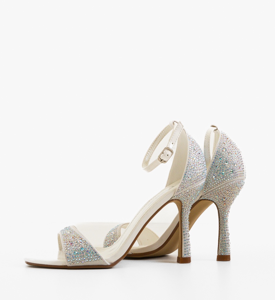 Sandale Toc Bryn Albe Elegante - imagine 4