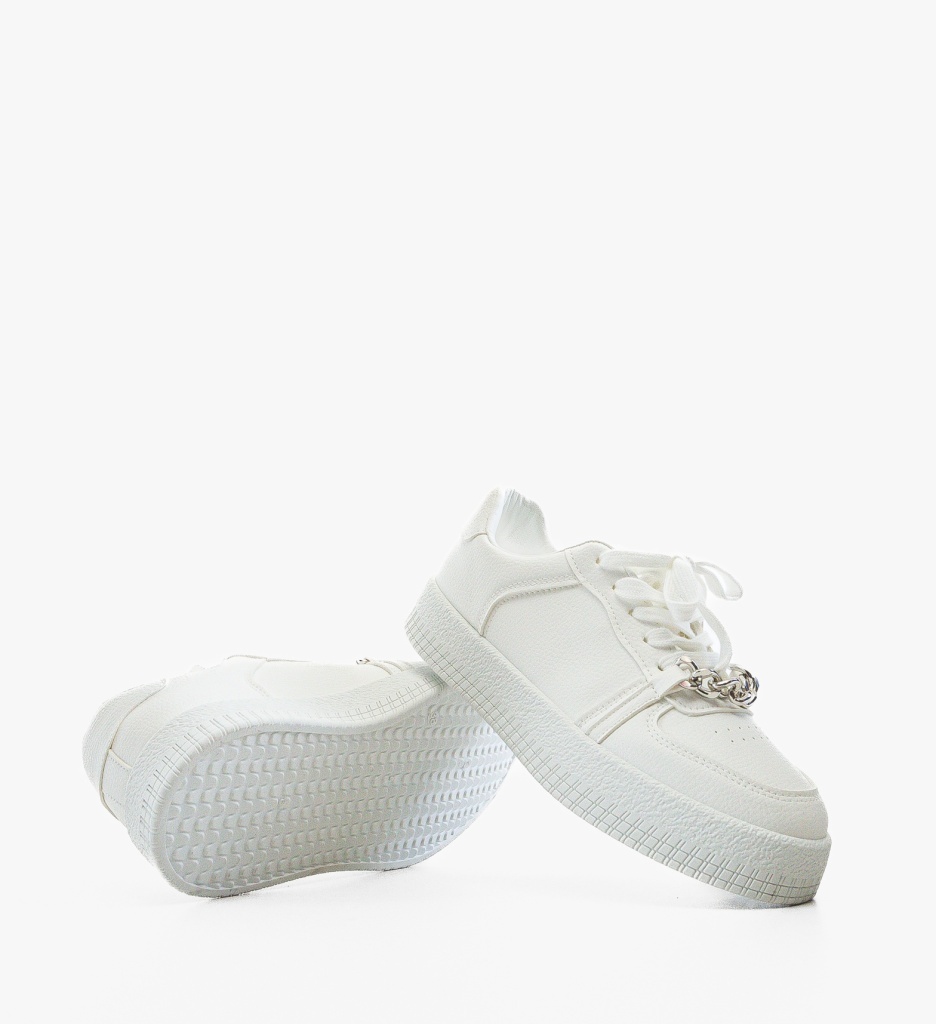Sneakers Dama Myrga Albi - Confort și Stil Sport - imagine 3