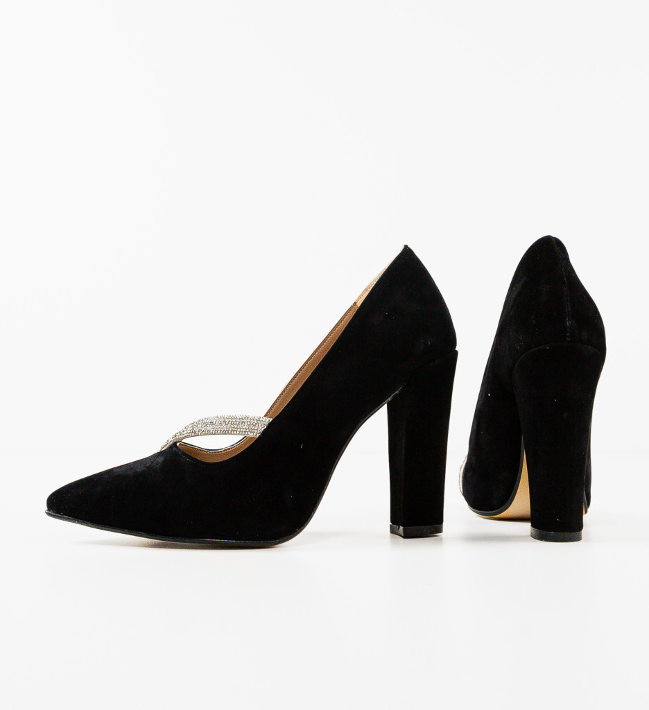 Pantofi cu toc Fabes Negri - Eleganți și Versatili - imagine 6