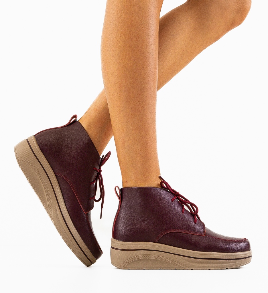 Pantofi Casual Bergamon Grena | Confort și Stil