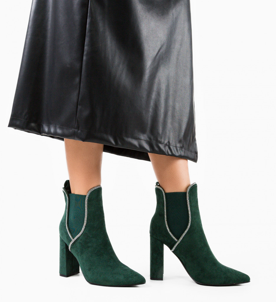 Botine Dama Mckay Verizi - Eleganță și Confort - imagine 3