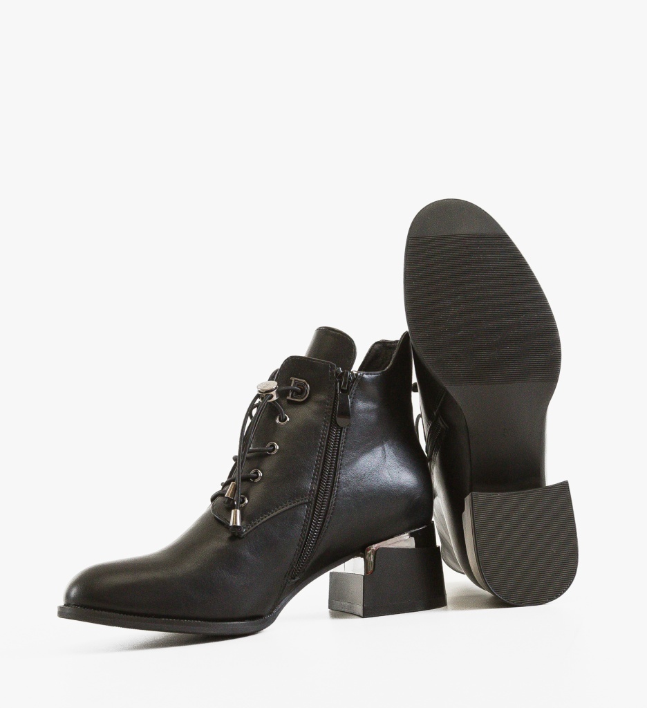 Ghete Dama Lamra Negre Depurtat - Stil Urban - imagine 2