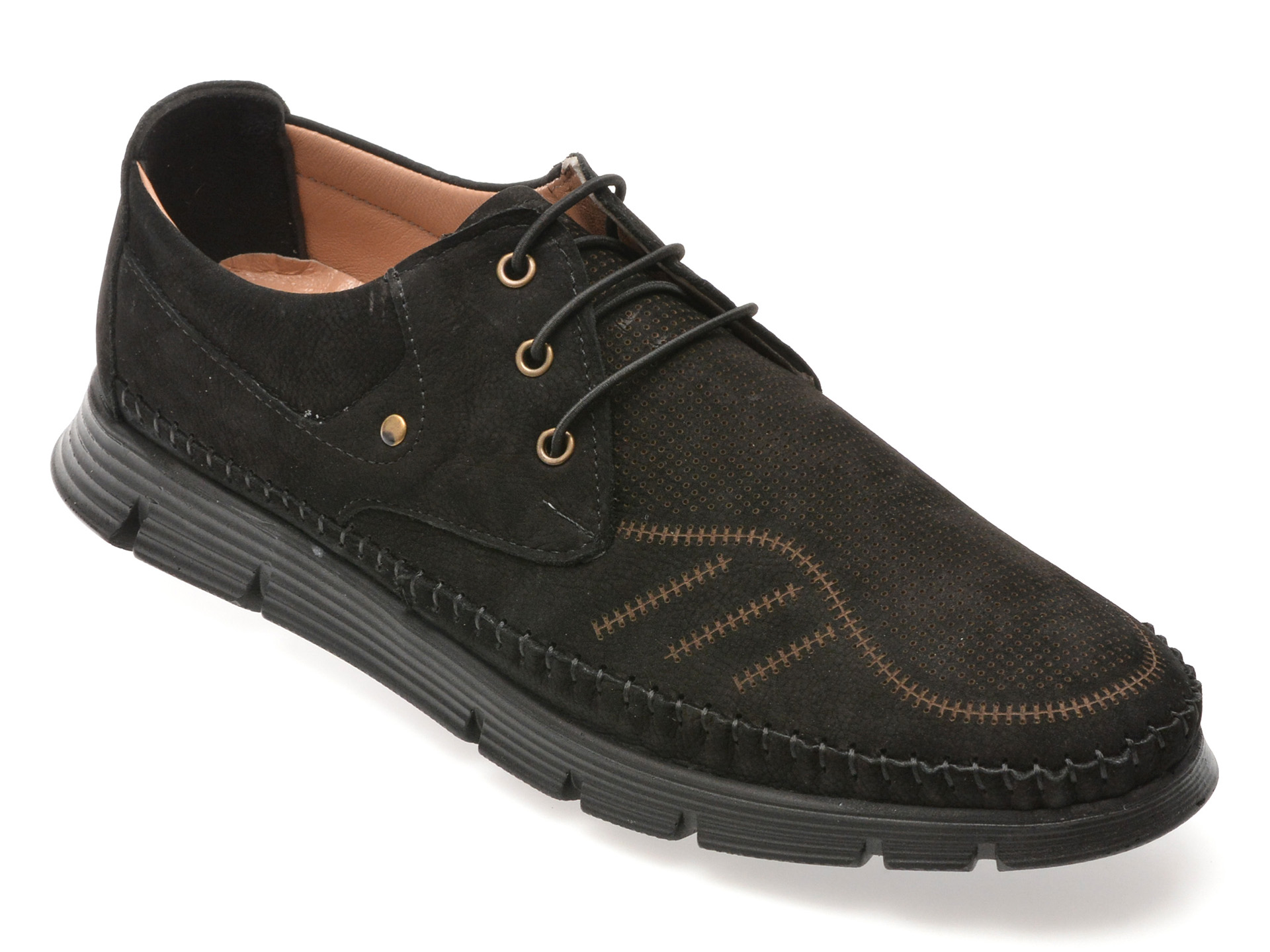Pantofi Bite The Bullet negri din nabuc OY2090