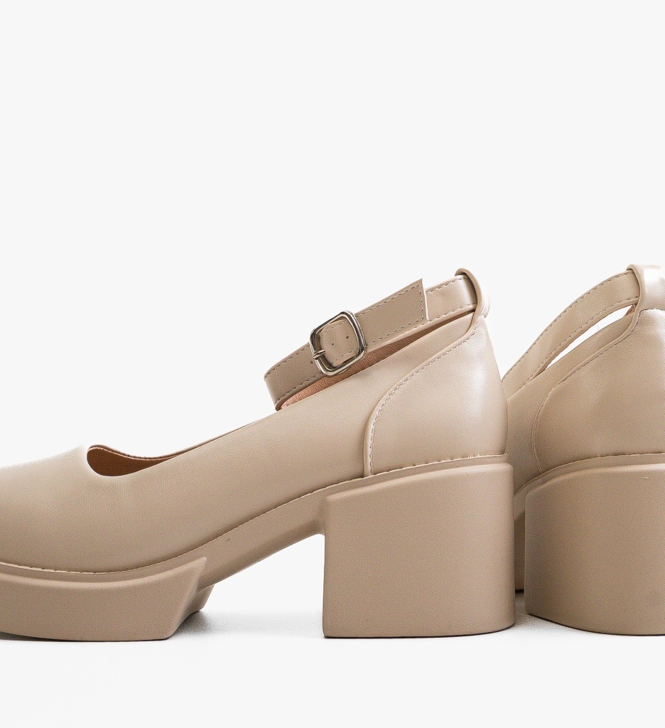 Pantofi dama Grima Bej - Eleganță și confort - imagine 8