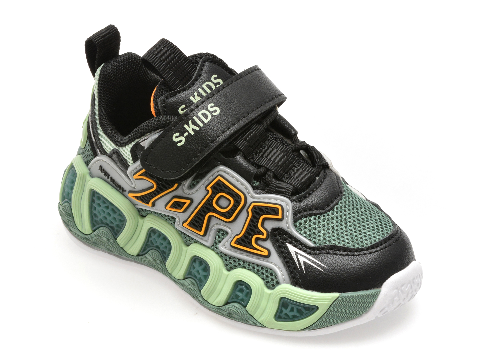 Pantofi Sport Selection Kids Verzi cu Velcro