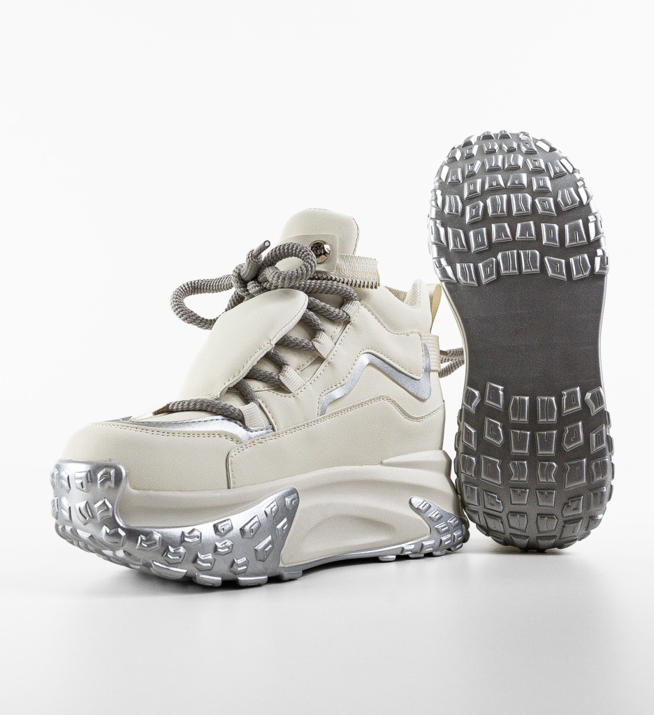 Sneakers Dama Myzor Albi | Stil și Confort - imagine 6