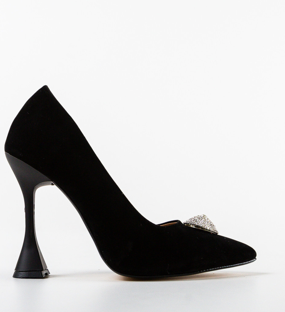 Pantofi cu Toc Valkia Negri | Stil Versatil - imagine 4