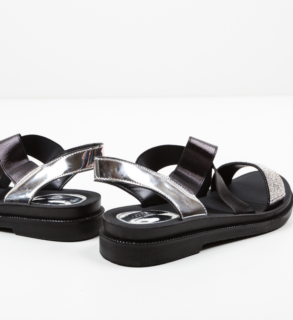 Sandale Pinos Argintii - Eleganță și Confort - imagine 4
