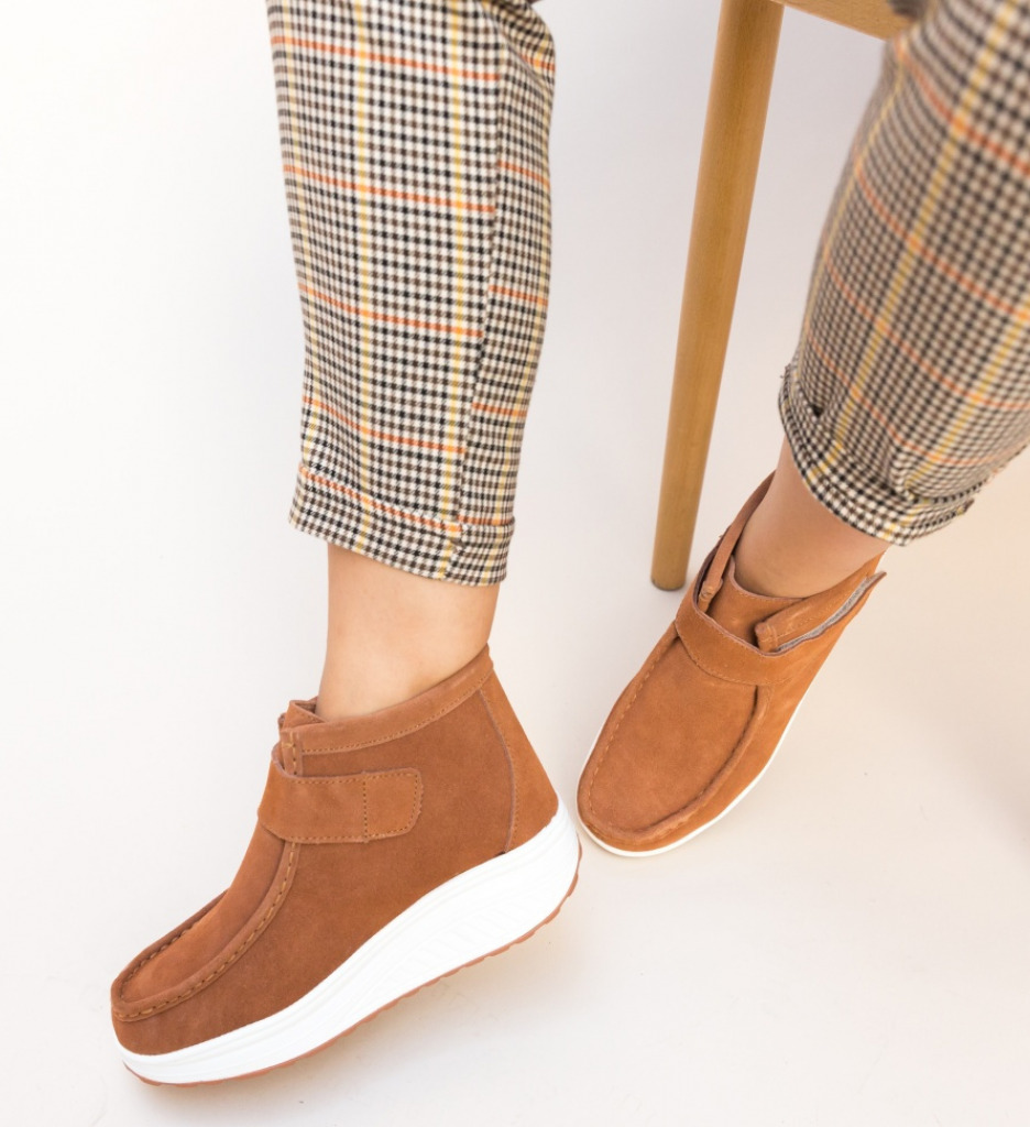 Pantofi Casual Misha Camel - Confort și Eleganță - imagine 4