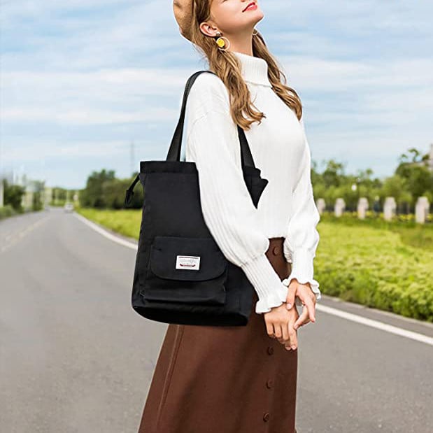 Rucsac Pfy Cazimira Negru Impermeabil cu USB - imagine 2