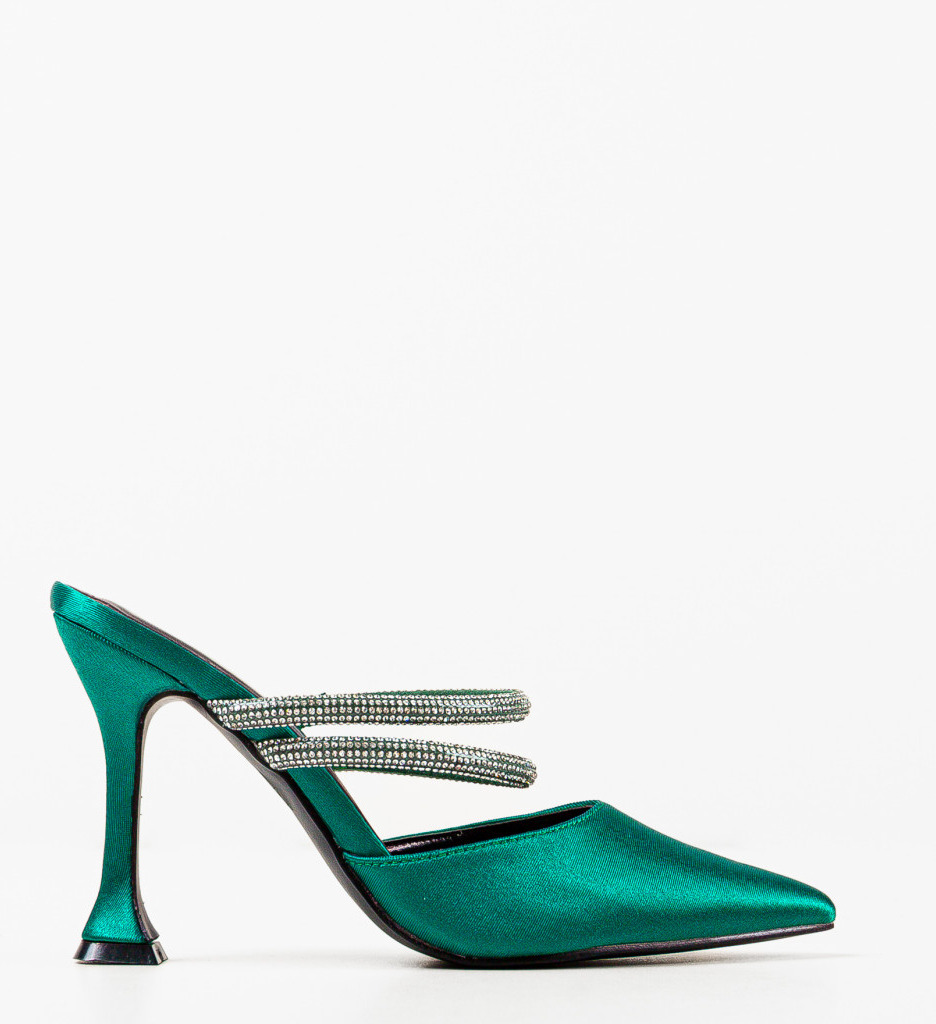Pantofi cu Toc Manyla Verzi | Eleganță Asigurată - imagine 2