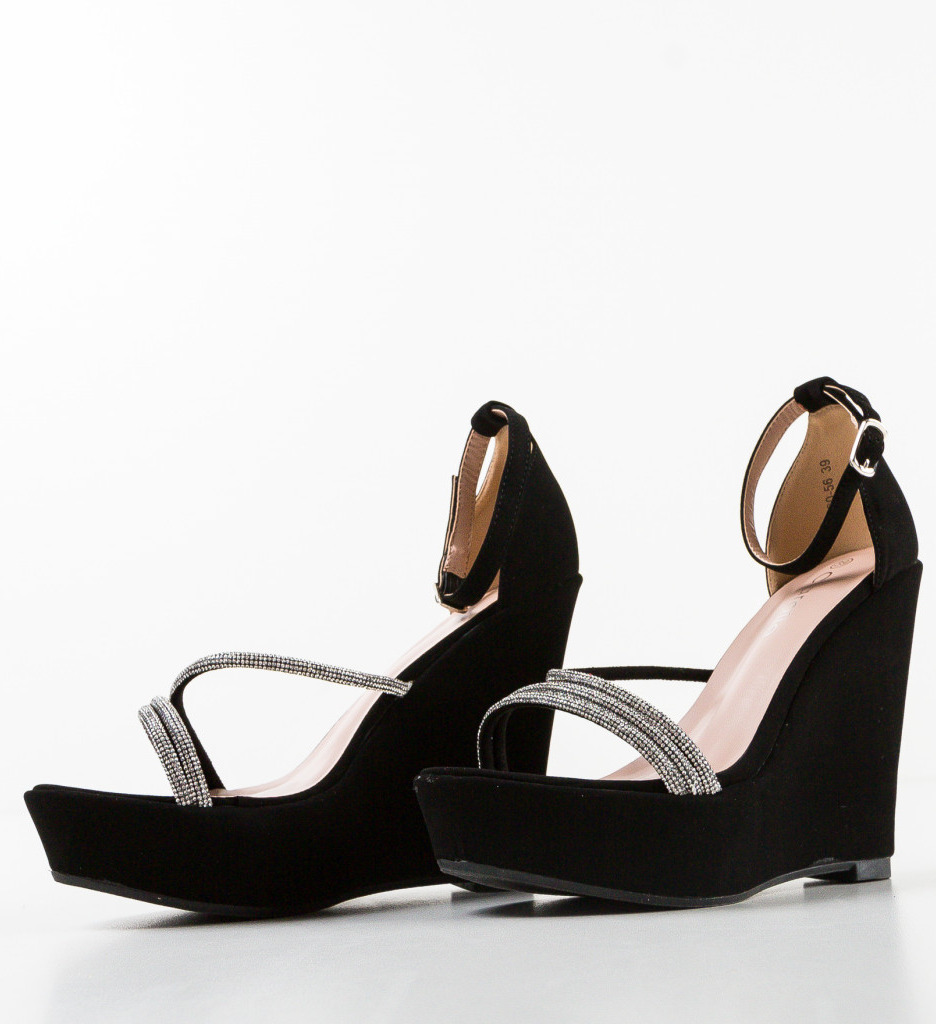 Platforme Dama Crom Negre - Stil Inconfundabil - imagine 6