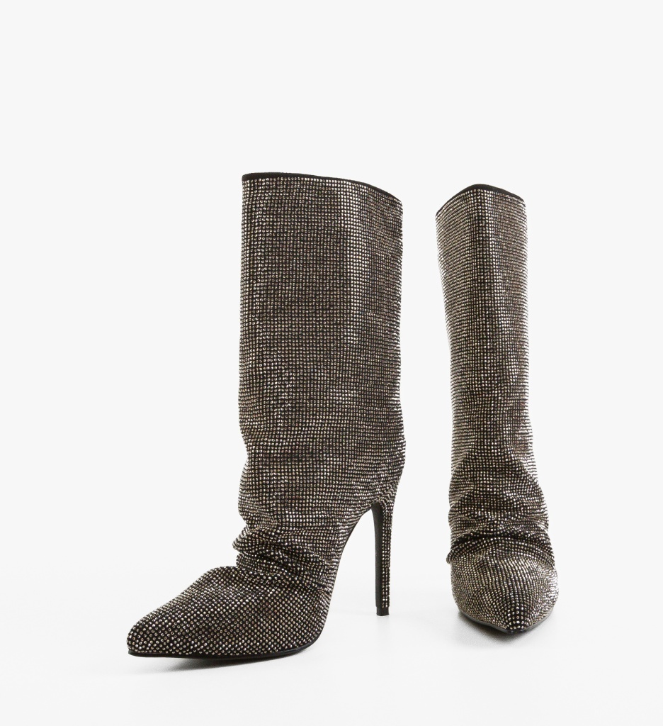 Botine Dama Ghyona Negre | Depurtat - imagine 2
