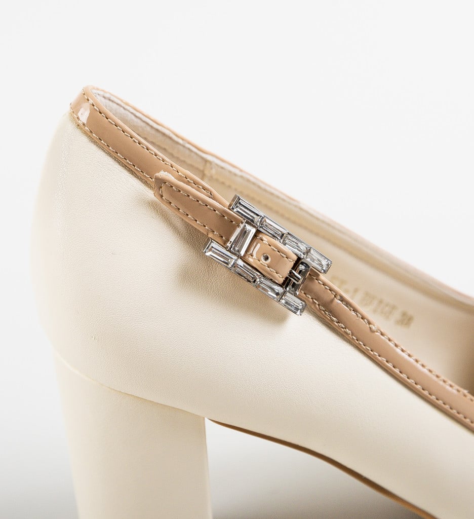 Pantofi Dama Hoop Bej | Eleganță și Confort - imagine 5