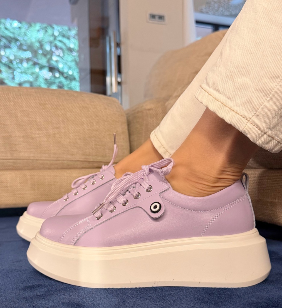 Pantofi Casual Nuandre Mov - Confort și Stil - imagine 7