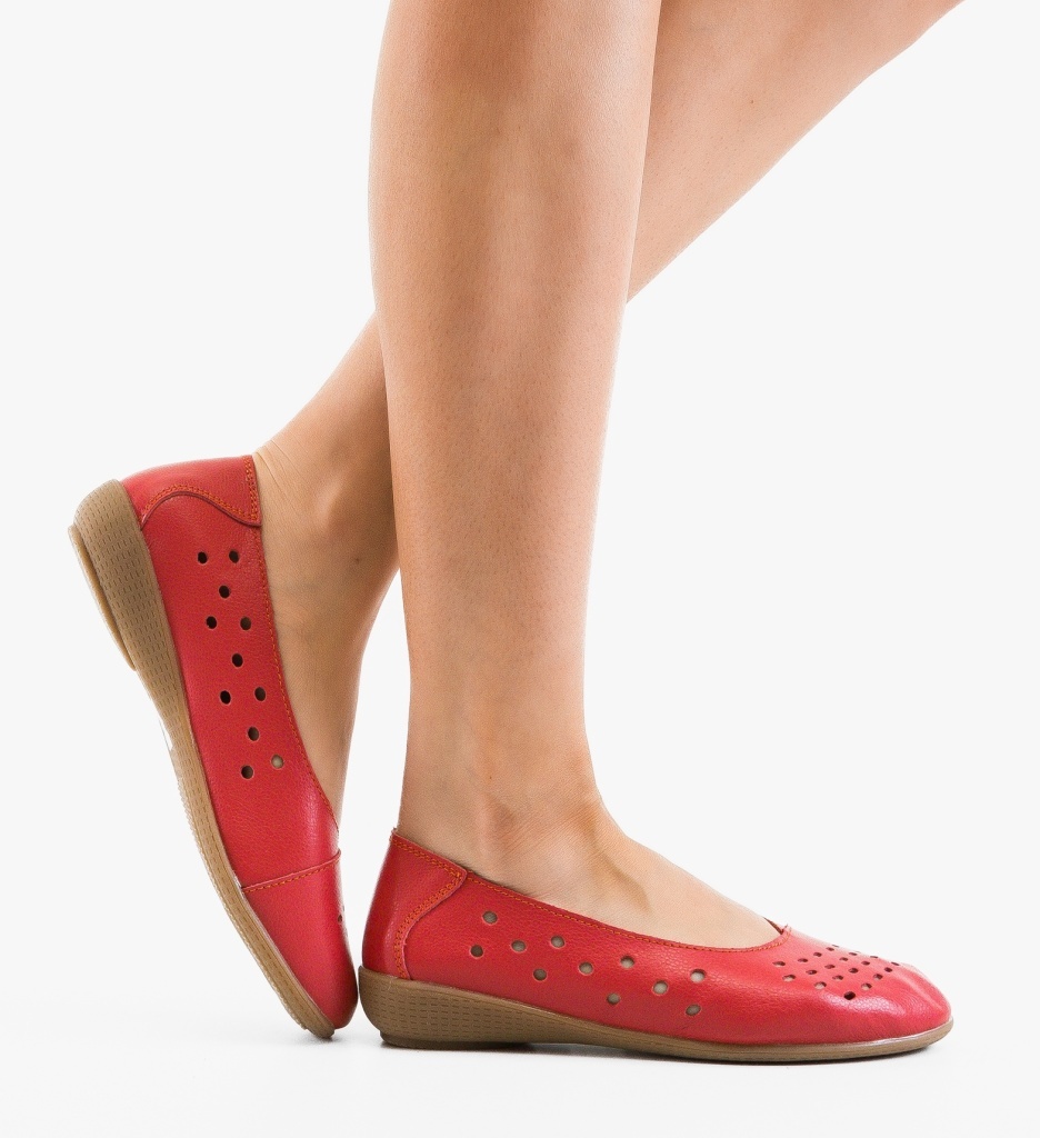 Balerini Dama Vanga Rosii - Eleganta si Confort Casual - imagine 3