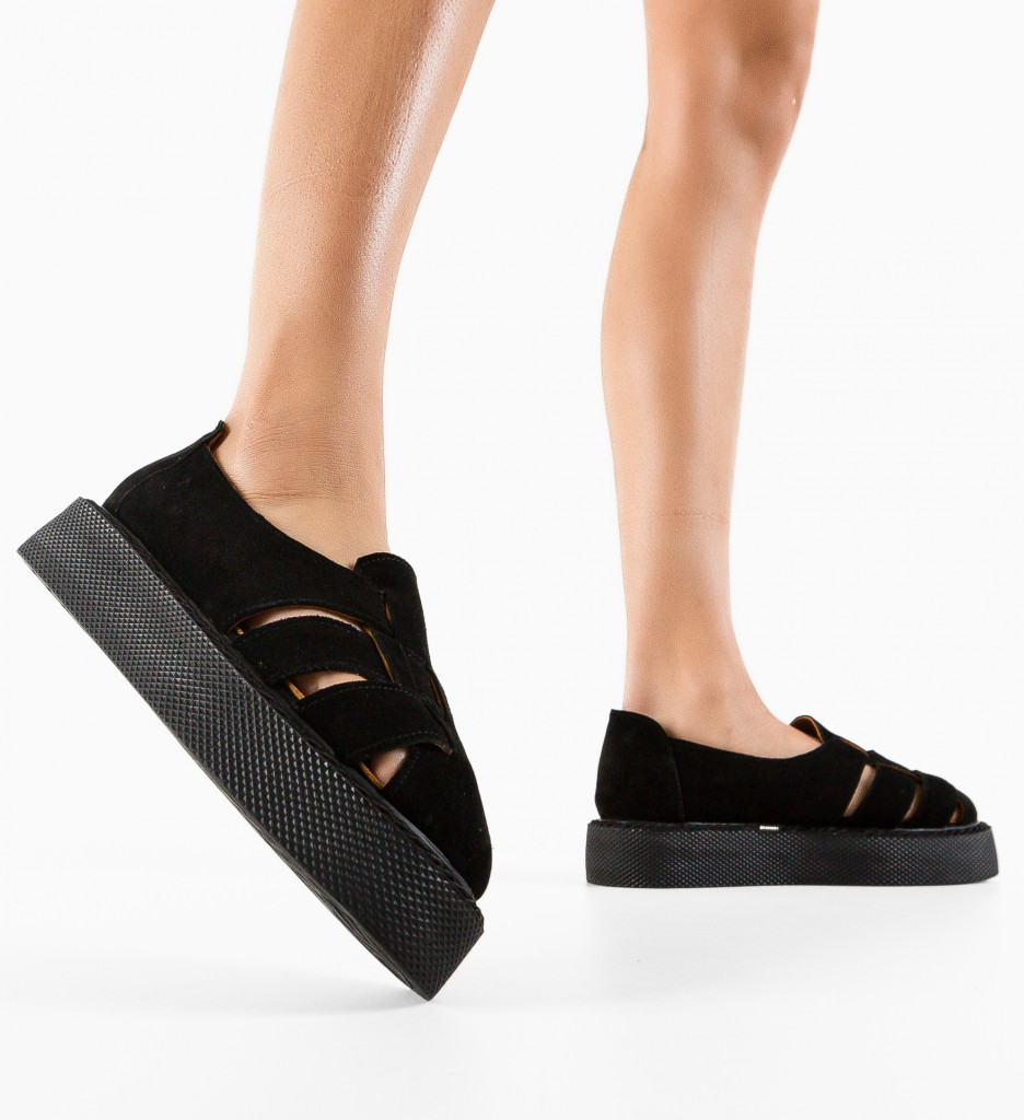 Pantofi Casual Anura Negri - Confort și Stil - imagine 2