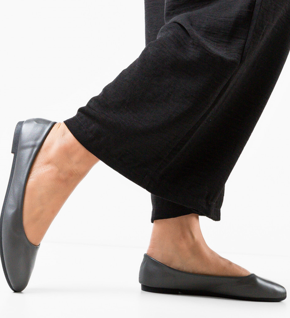 Balerini Gri Aniya Casual | Eleganță Confortabilă - imagine 2
