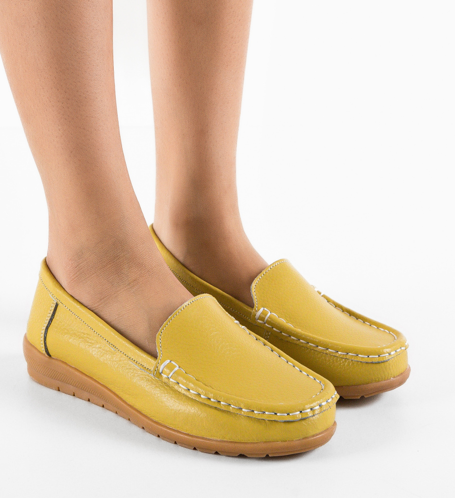 Pantofi Casual Georgie Galbeni - Stil și Confort Zilnic