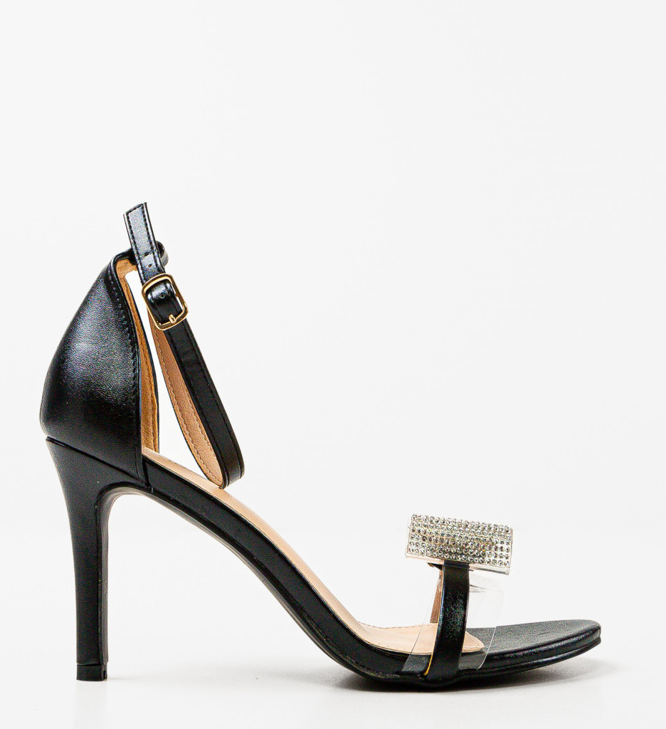 Sandale Toc Martye Negre | Eleganță și Stil - imagine 5