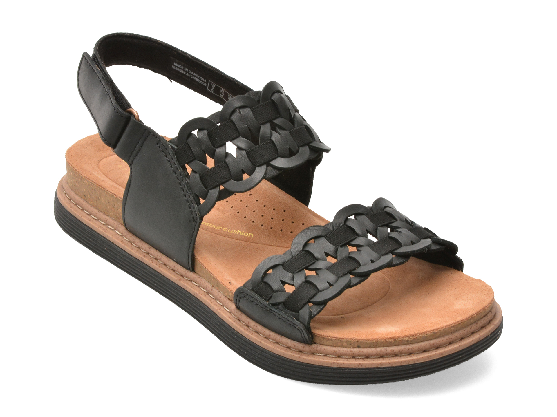Sandale Clarks Arwell Glide - Confort Piele Naturala - imagine 2