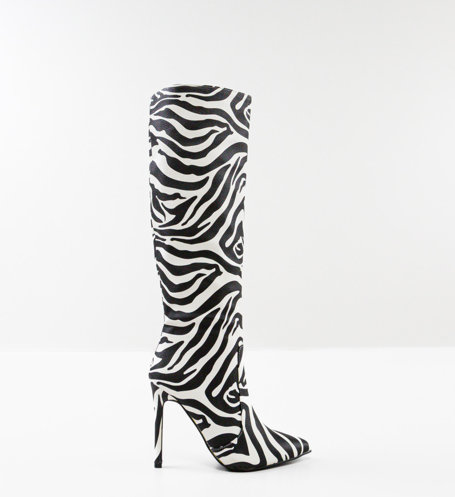 Cizme Dama Cohen Zebra | Imprimeu Exotic - imagine 4