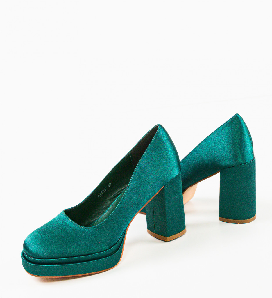 Pantofi Toc Eleganți Verde - Stil și Confort