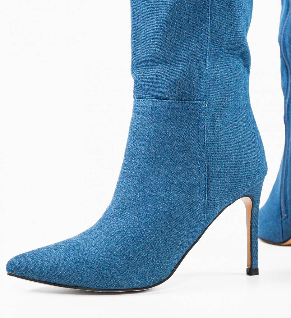 Cizme Dama Alber Albastre - Stil și Confort - imagine 8