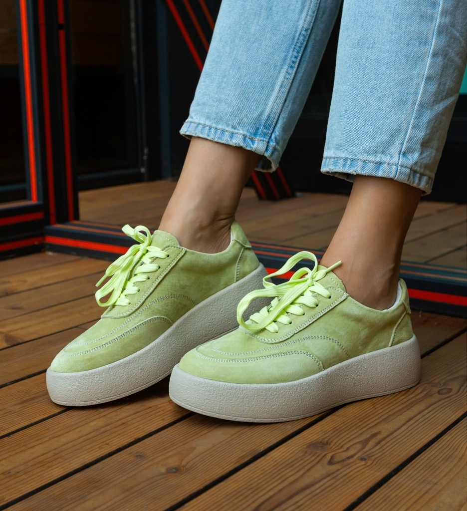 Sneakers Dama Brittni Verzi - Confort și Stil - imagine 6