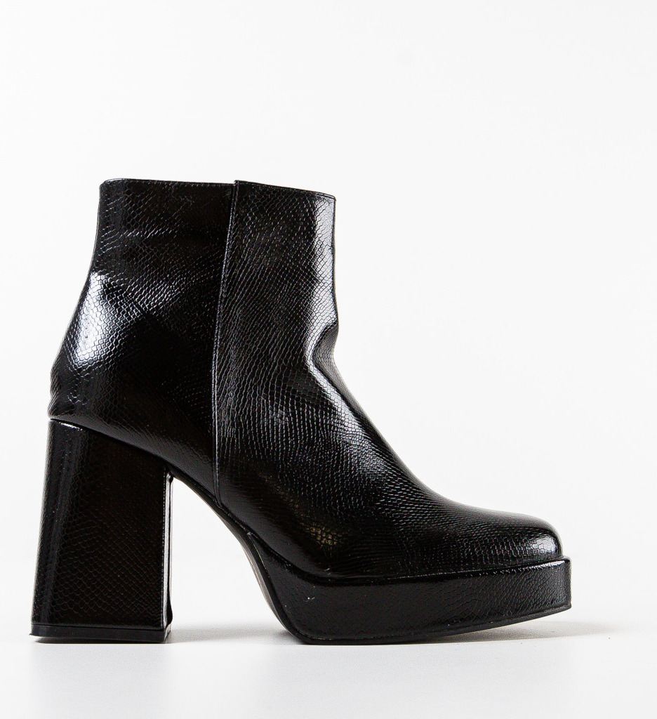 Botine Dama Eraz Negre - Eleganță și Confort - imagine 4