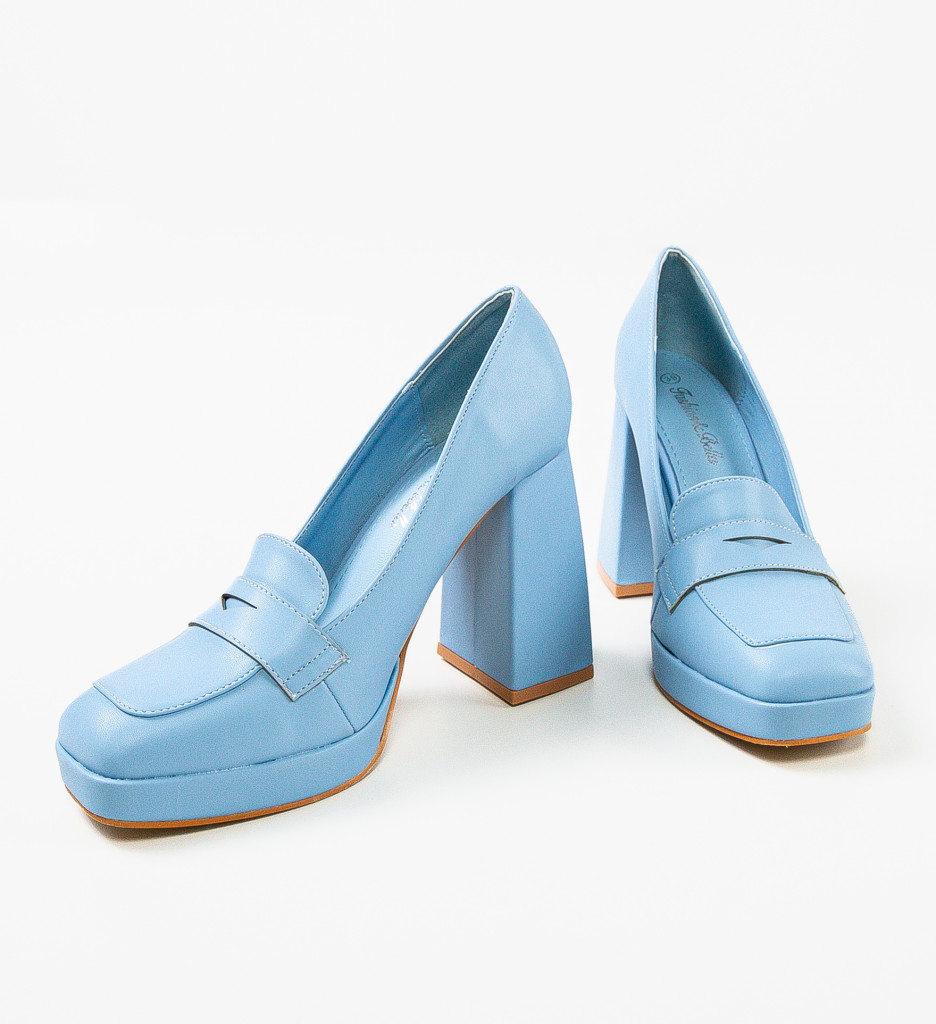 Pantofi Dama Elino Albastri - Eleganță și Stil - imagine 7