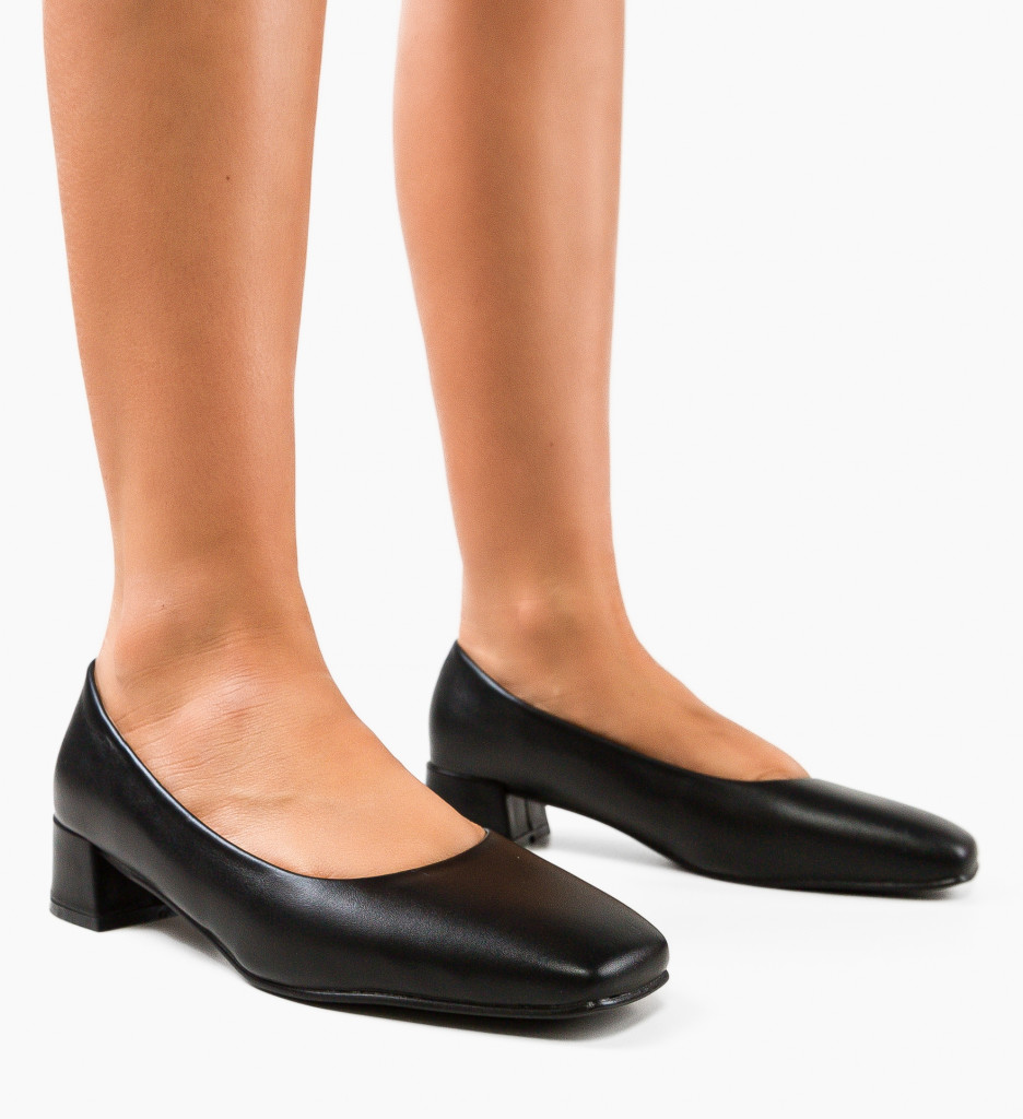 Pantofi cu Toc Parks Negri - Eleganță și Stil - imagine 4