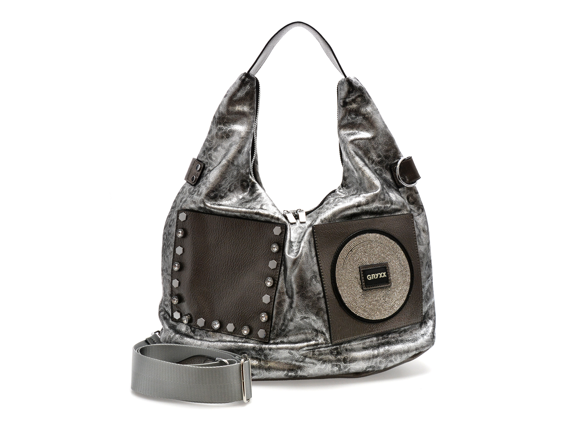 Geanta GRYXX Gri Piele Ecologica | Stil Elegant
