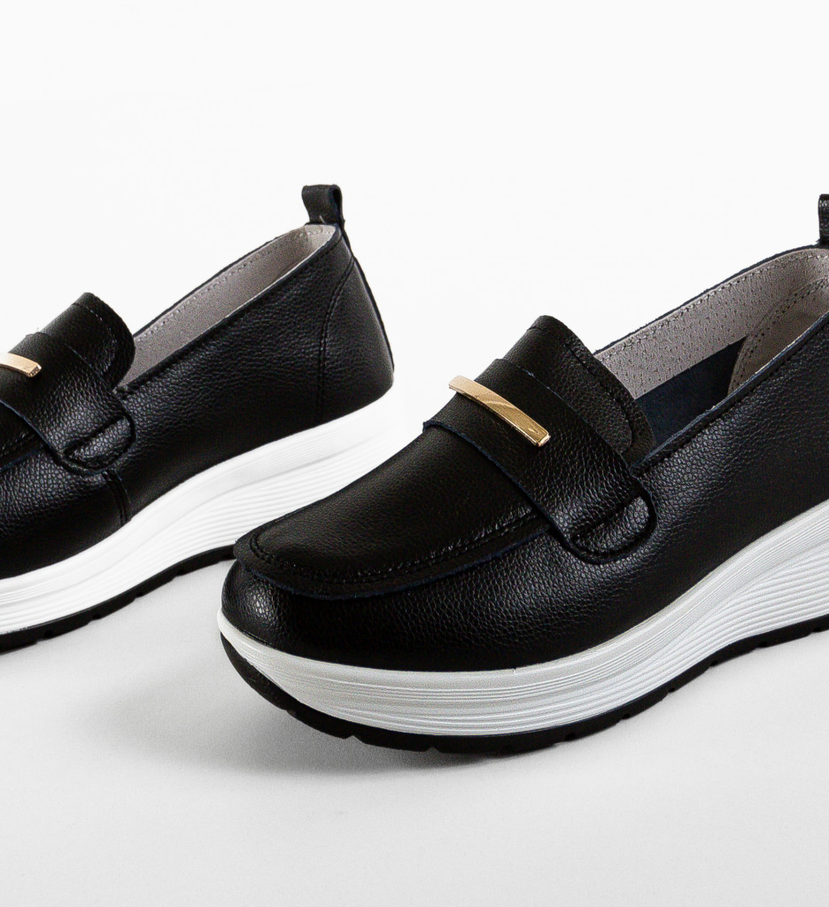 Pantofi Casual Vefra Negri - Confort și Stil - imagine 6