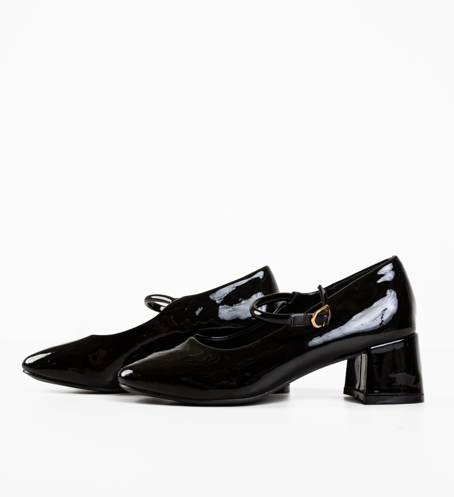 Pantofi Dama Bebewa Negri cu Toc Eleganți - imagine 8