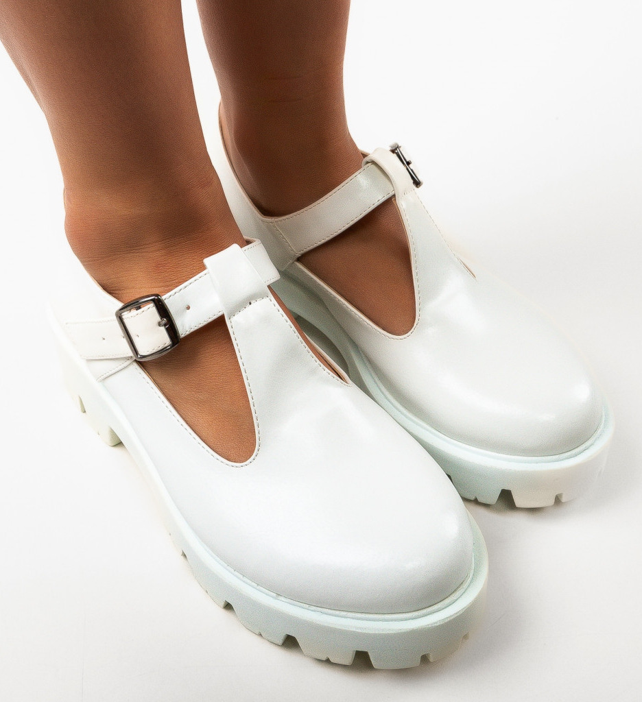 Pantofi Casual Lybon Albi - Confort Zilnic - imagine 3