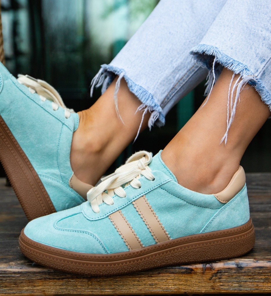 Sneakers Dama Marok Albastri | Confort și Stil Sport - imagine 6