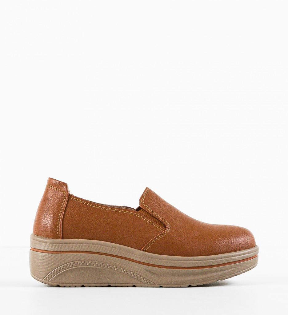 Pantofi Casual Alpino Camel - Confort & Stil - imagine 4