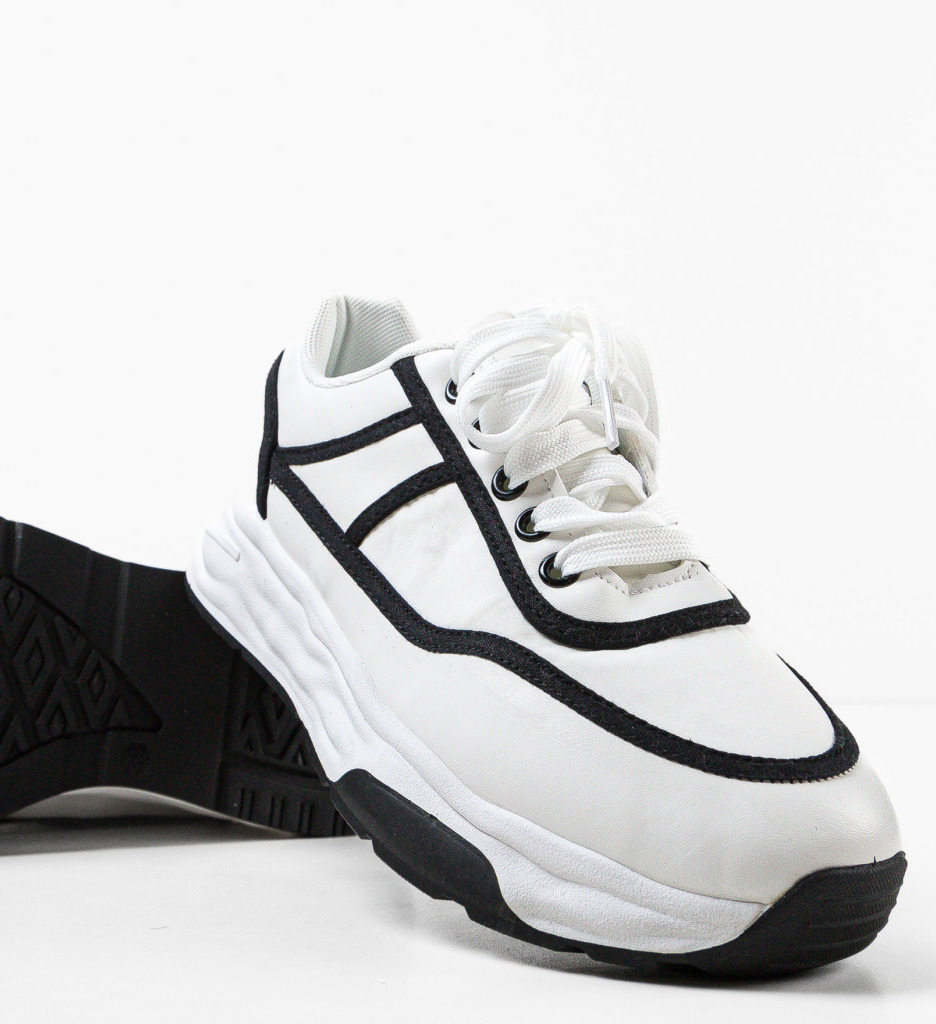 Sneakers Dama Zakaria Albi - Confort si Stil - imagine 4