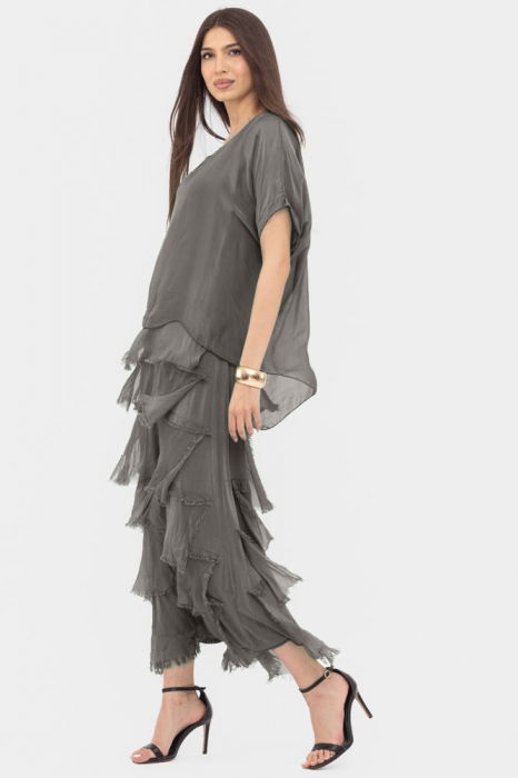 Rochie Shopika cu Volane din Matase | Eleganță