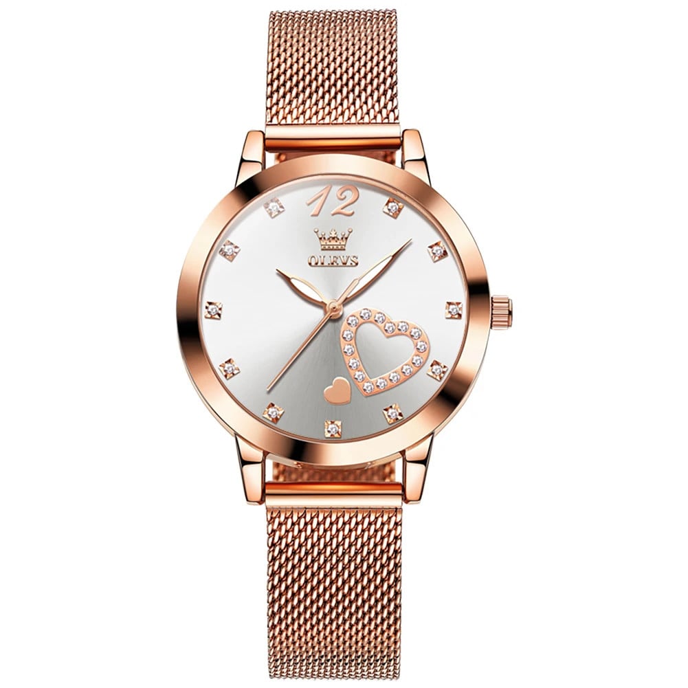 Ceas Olevs Dama Rose Gold Otel Inoxidabil