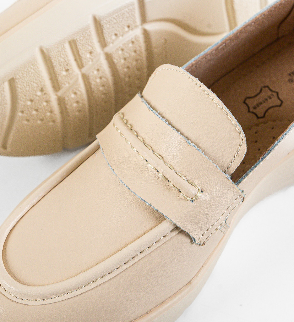 Pantofi Casual Teyana Bej | Confort și Stil - imagine 7