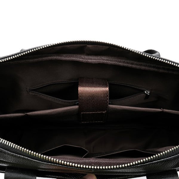 Servieta Pfy Piele Naturală cu Spațiu Laptop - imagine 5