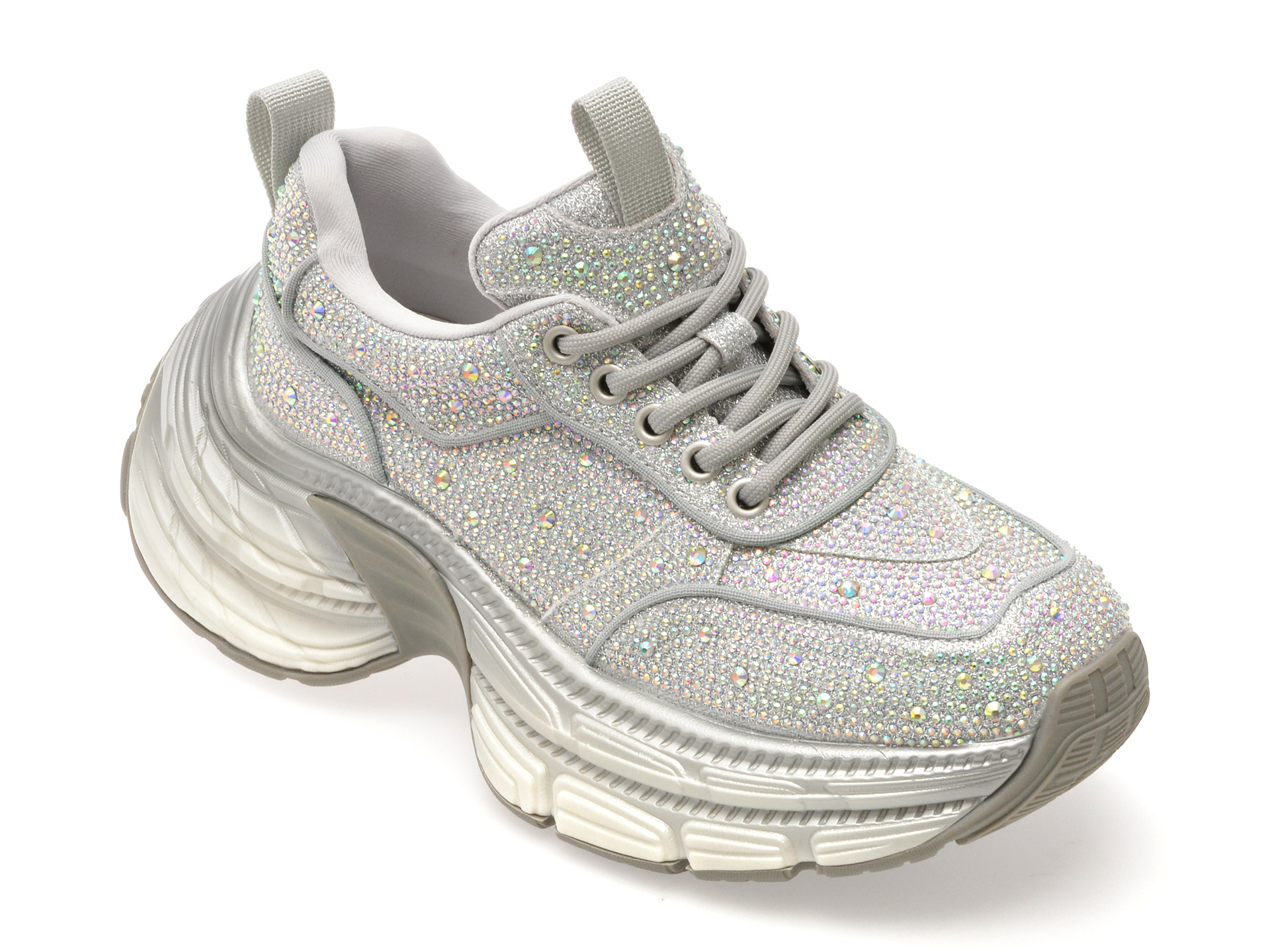 Pantofi Sport Epica Argintii - Eleganță și Stil
